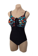 Ocean Curl - Bonnie - DD/E Underwire Rouched Tie Front - Click for description