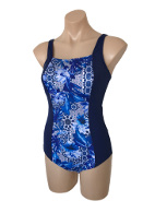 Amoena One Piece with Floral Front & Soft Cups. - Click for description