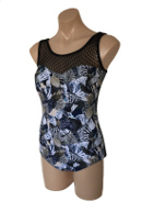 One Summer One Piece Mastectomy with Tummy Control & Soft Cups for Support - Click for description.